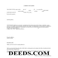 Dutchess County Correction Deed Form Page 1