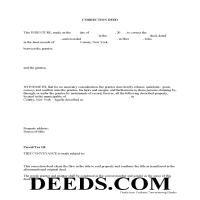 Correction Deed Form Page 1
