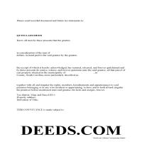 Marion County Quit Claim Deed Form Page 1
