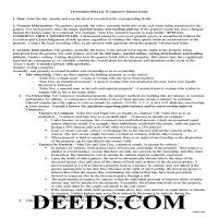 Fentress County Special Warranty Deed Guide Page 1