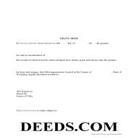 Sweetwater County Grant Deed Form Page 1