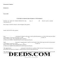 Door County Easement Deed Form Page 1