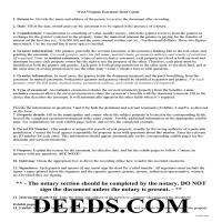 Fayette County Easement Deed Guide Page 1