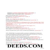 Completed Example of the Release of Easement Deed Document Page 1