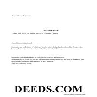 Kingfisher County Mineral Deed Form Page 1