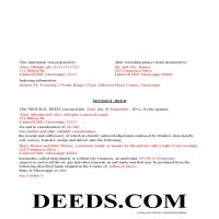 Grenada County Completed Example of a Mineral Deed Document Page 1