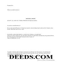 Kingfisher County Mineral Quitclaim Deed Form Page 1