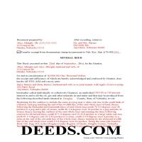 Thomas County Completed Example of a Mineral Quitclaim Deed Document Page 1