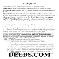 Palo Alto County Guidelines for Mineral Deed Page 1