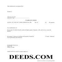 Warranty Deed Form Page 1
