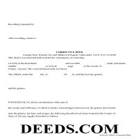 Correction Deed Form Page 1