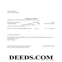 Correction Deed Form Page 1