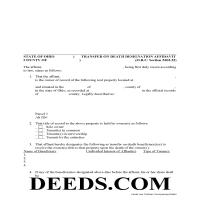 Hamilton County Transfer on Death Designation Affidavit Page 1