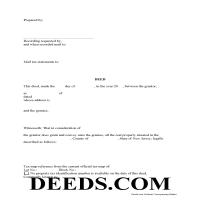 Morris County Trustee Deed Form Page 1