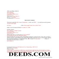 Montgomery County Completed Example of the Trustee Deed Document Page 1