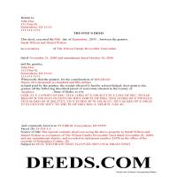 Blaine County Completed Example of the Trustee Deed Document Page 1