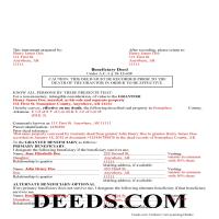 Completed Example of the Beneficiary Deed Document Page 1