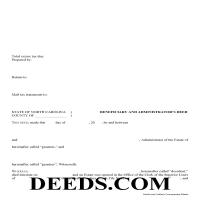 Beneficiary and Administrator Deed Form Page 1
