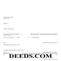 Beneficiary and Administrator Deed Form Page 1