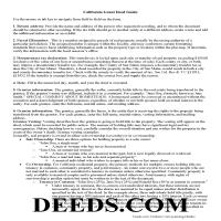 Orange County Special Warranty Deed Guide Page 1