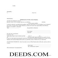 Lis Pendens Release Form Page 1