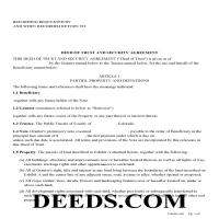 Conejos County Deed of Trust Form Page 1