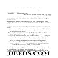 Larimer County Promissory Note Form Page 1