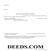 Polk County Disclaimer of Interest Form Page 1