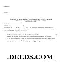 Polk County Decedent Interest in Homestead Affidavit Form Page 1