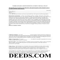 Calhoun County Durable Limited Power of Attorney for Real Estate Form Page 1