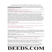 Calhoun County Completed Example of the Durable Limited Power of Attorney for Real Estate Docuement Page 1