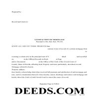 Polk County Satisfaction of Mortgage Form Page 1