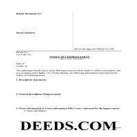 Notice of Commencement Form Page 1