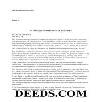 Power of Attorney Form Page 1