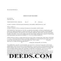 Chattooga County Deed to Secure Debt Page 1