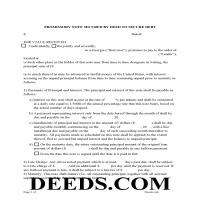 Montgomery County Promissory Note Form Page 1