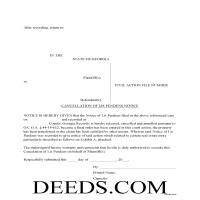 Houston County Lis Pendens Discharge Form Page 1