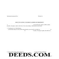 Atkinson County Disclaimer of Interest Form Page 1