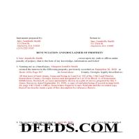 Atkinson County Completed Example of the Disclaimer of Interest Document Page 1