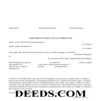 Guthrie County Assignment of Real Estate Mortgage Form Page 1