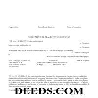 Appanoose County Assignment of Real Estate Mortgage Form Page 1