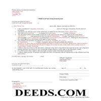 Crittenden County Completed Example of the Affidavit of Surviving Joint Tenant Document Page 1