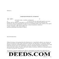 Daviess County Limited Power of Attorney for the Purchase of Property Form Page 1