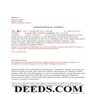 Garrard County Completed Example of the Limited Power of Attorney Document Page 1