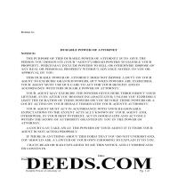 Daviess County Power of Attorney Form Page 1