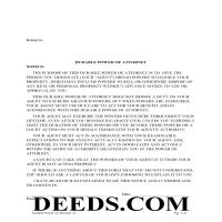 Harrison County Power of Attorney Form Page 1