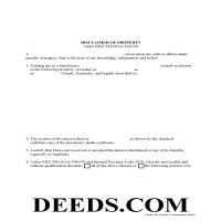 Graves County Disclaimer of Interest Form Page 1