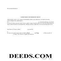 De Baca County Assignment of Deed of Trust Form Page 1