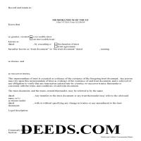 Dutchess County Memorandum of Trust Form Page 1