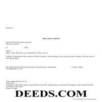 Trustee Deed Form Page 1